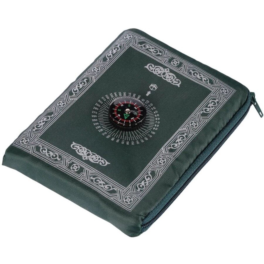 Pocket Sized Travel Prayer Mat With Compass-al-Burāq