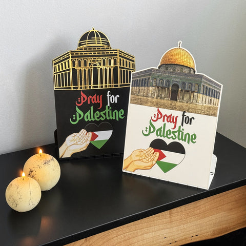 Palestine Flag Table Top (Metal) - Al-Aqsa Mosque The Dome of the Rock: Symbol of Palestine