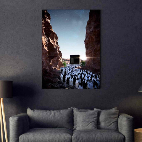 Kaaba Historical - Islamic Wall Art Canvas Printing