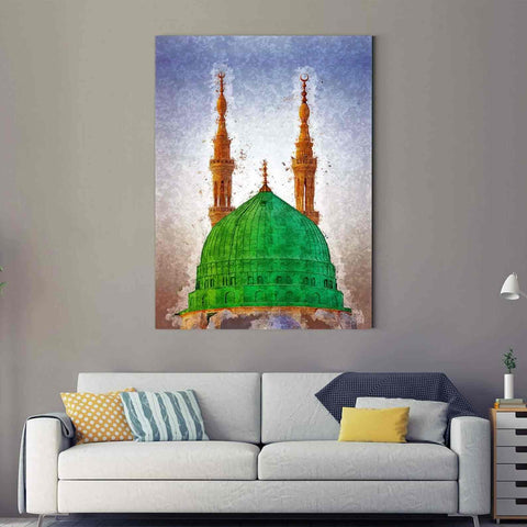 Masjid An Nabawi - Islamic Wall Decor Canvas Printing