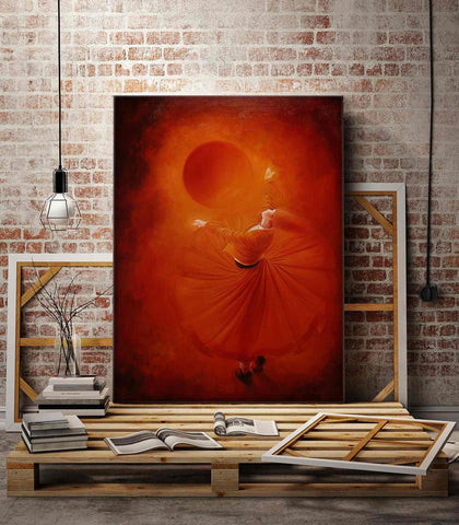 Whirling Dervish - Canvas Printing Islamic Wall Decor