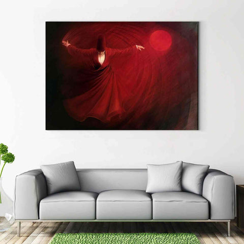 Canvas Printing Whirling Dervish - Islamic Wall Art