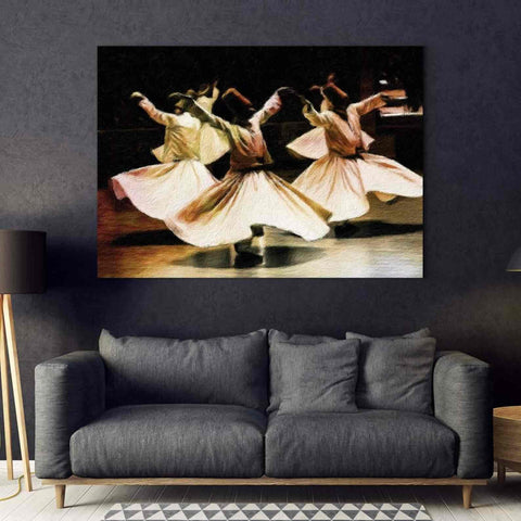 Canvas Printing Whirling Dervish - Modern Islamic Gift