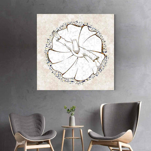 Whirling Dervish - Islamic Wall Decor Canvas Printing