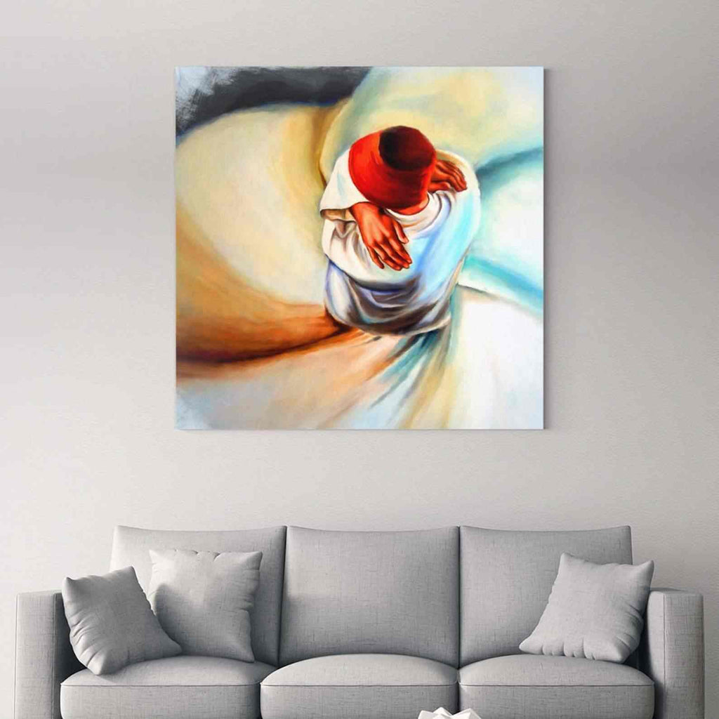 Whirling Dervish - Islamic Modern Gift Canvas Printing