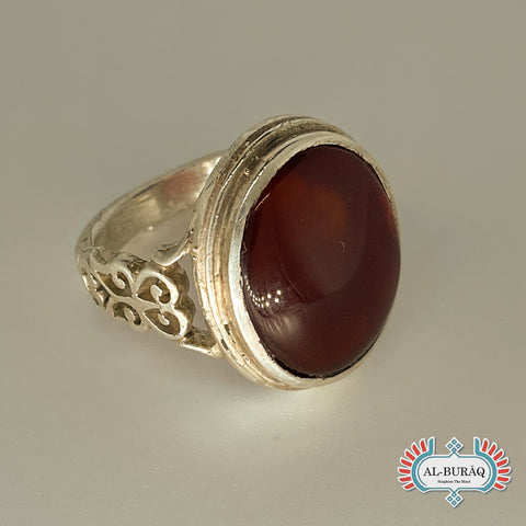 Men's Agate Handmade Silver Ring, Amber Ring, Silver Gemstone Ring, Aqeeq  Ring, Oval Ring, Natural Stone … | Silver ring designs, Stone rings  natural, Rings for men